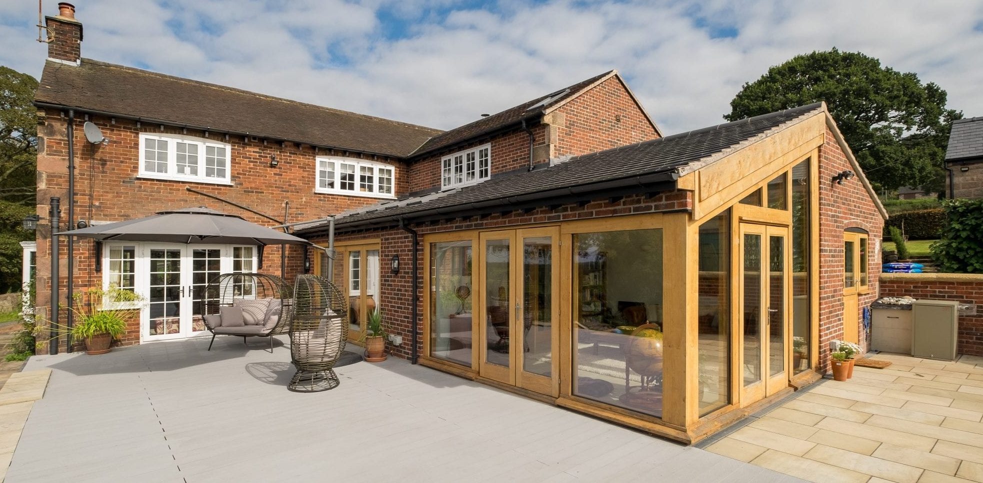 oak framed extension