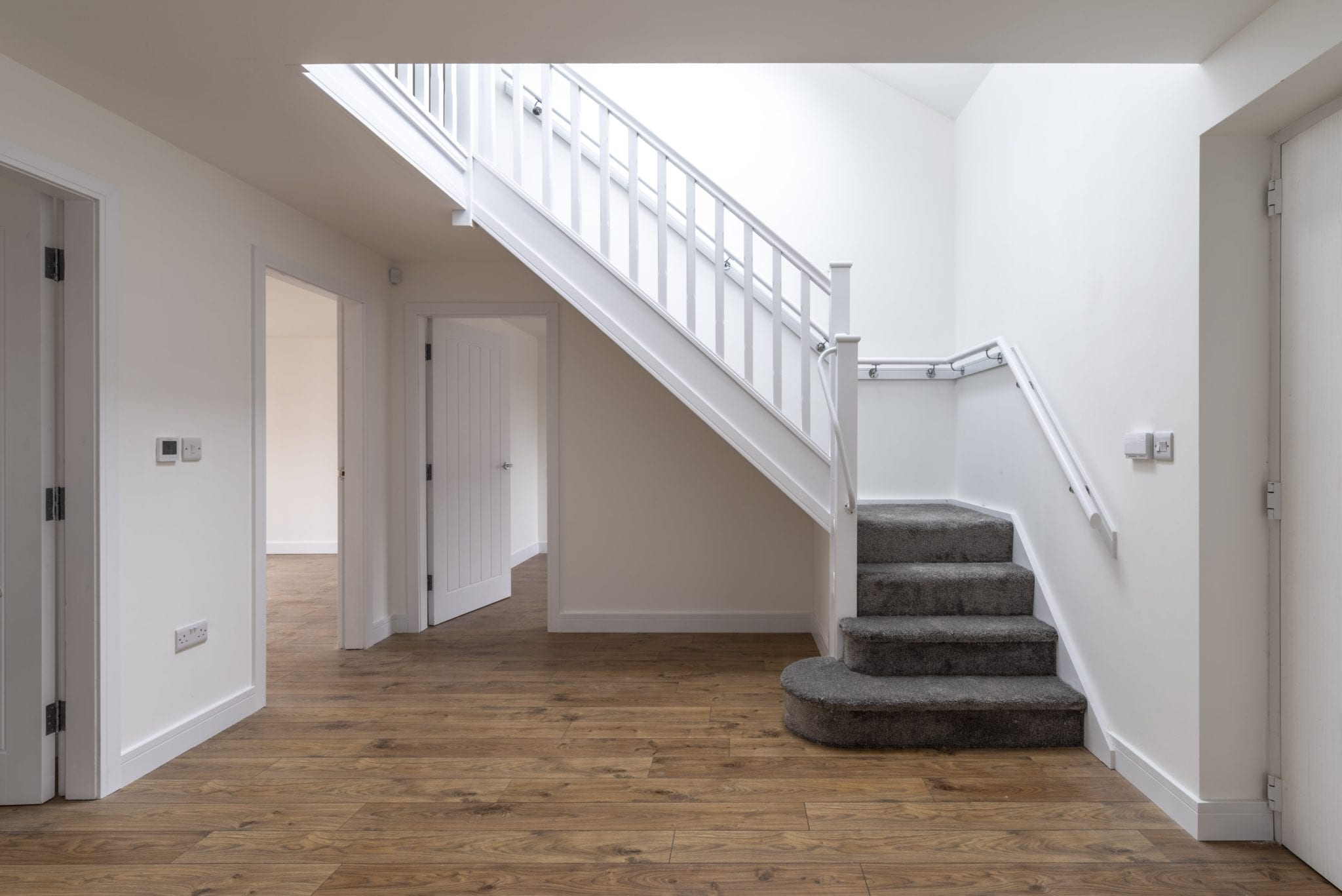 refurbished hallway