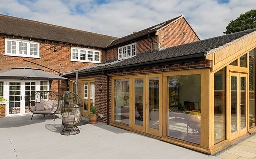 oak framed extension cheshire