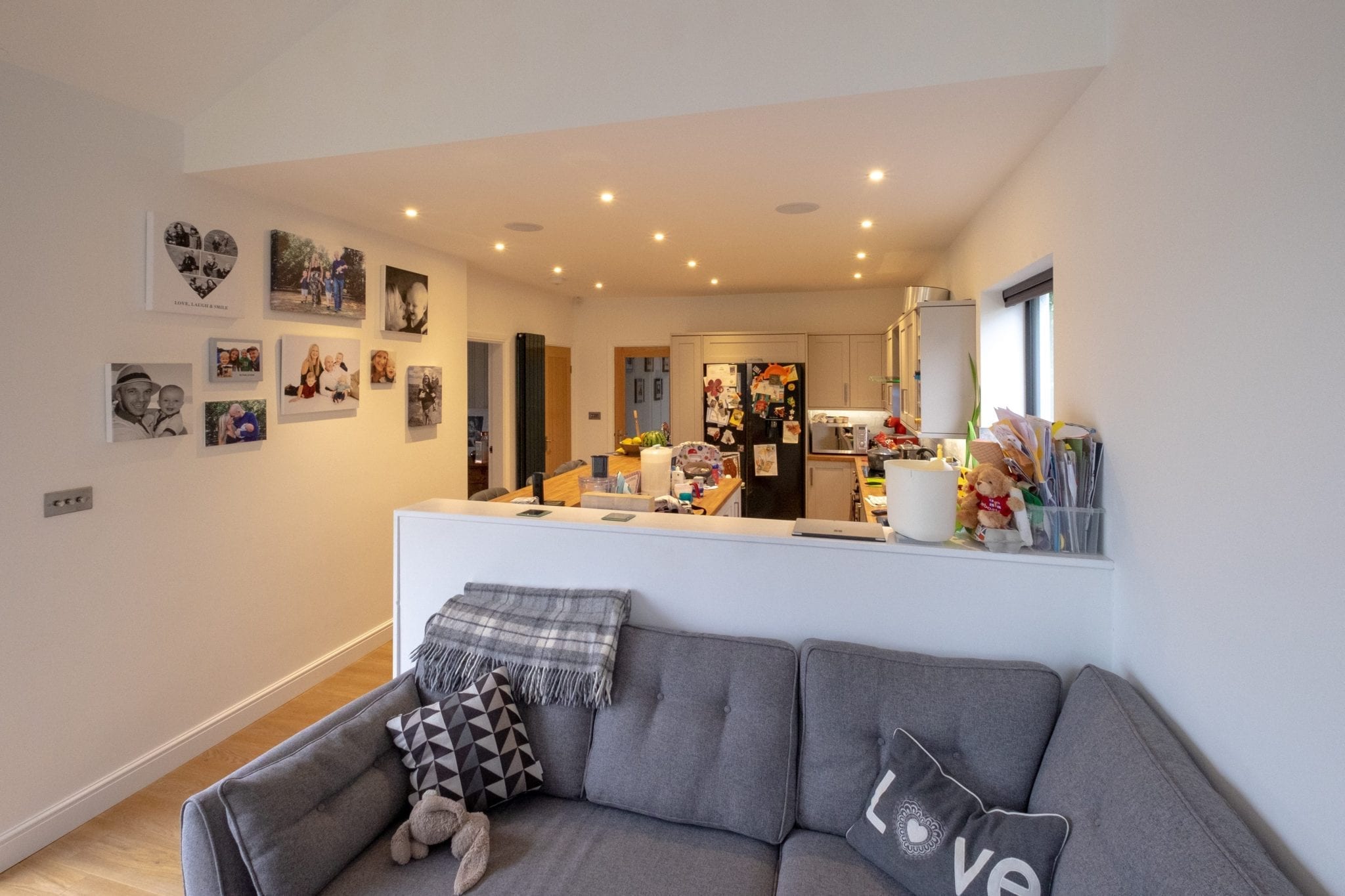 open plan kitchen